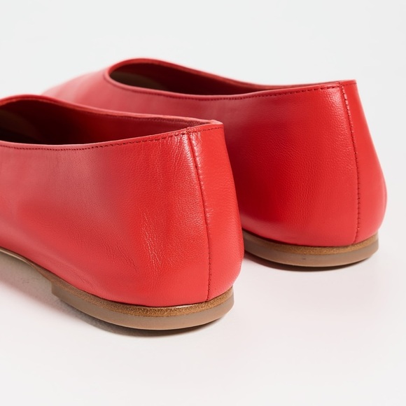 NWOT Authentuc STAUD Red Alba Ballet Flats 37.5 - Picture 2 of 7